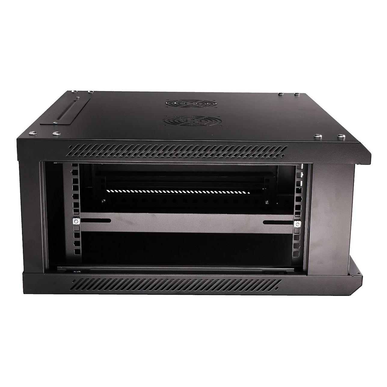 Kabinet Rack Extralink EX.2893, 4U, 19", 600×600mm, Montim në Mur, 30kg - Zezë - 8