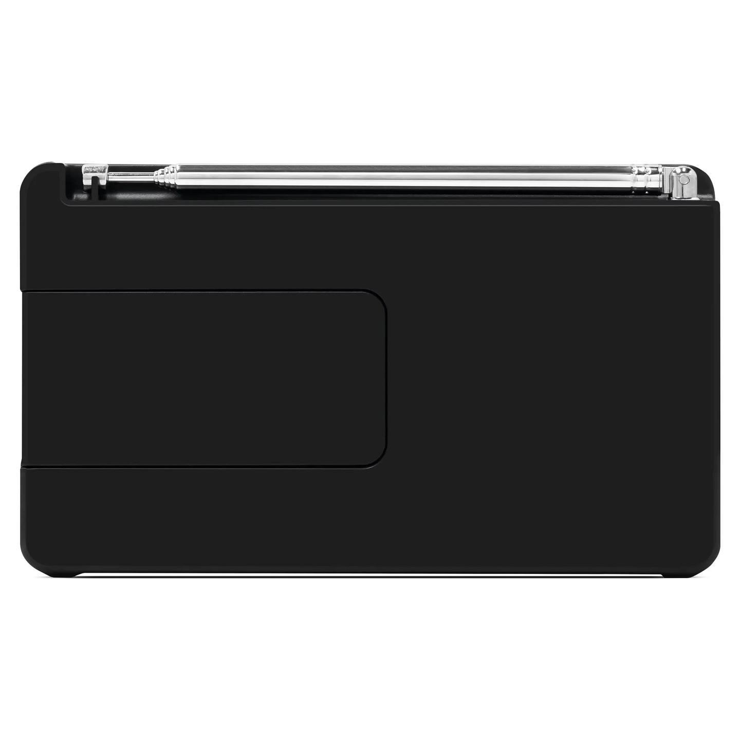 Radio portative TechniSat DIGITRADIO 1 A, DAB+, FM, 1W, ekran OLED, USB-C, dalje 3.5 mm - zezë dhe argjend - 8