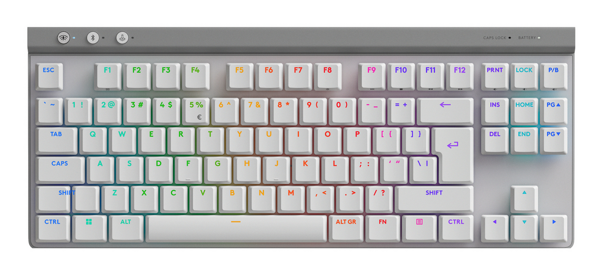 Tastierë Gaming Logitech G515 Lightspeed TKL GL Tactile / Wired & Wireless / QWERTY – Bardhë - 2