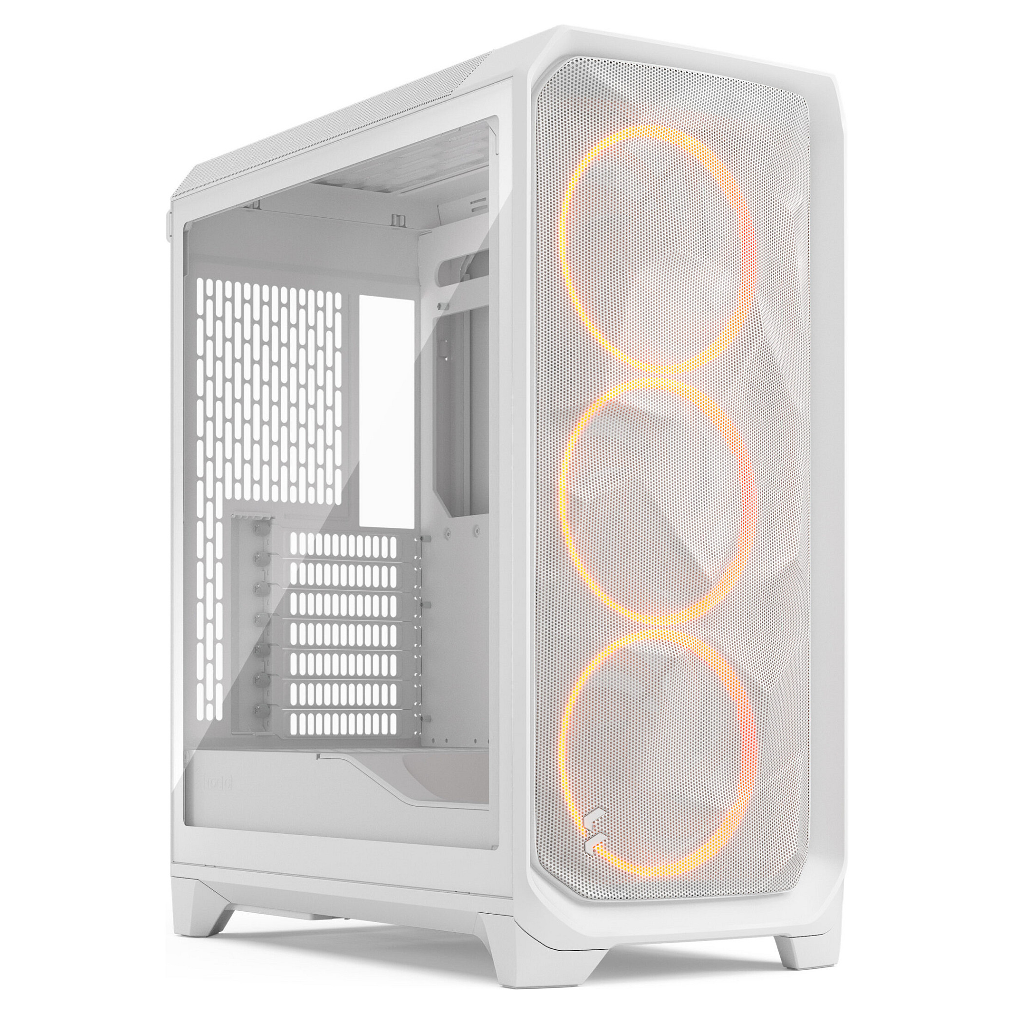 Kasë Midi Fractal Design Meshify 3 RGB TG Light Tint – Bardhë - 1