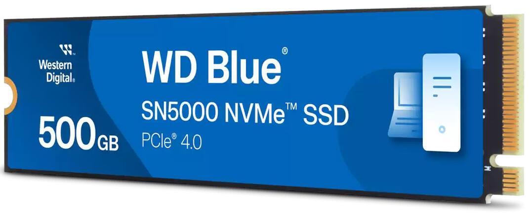 SSD e Brendshme Western Digital WD Blue SN5000 / WDS500G4B0E-00CNZ0 / 500GB / M.2 2280 / PCIe 4.0 x4 / 5000MB/s Read / 4000MB/s Write  - 2