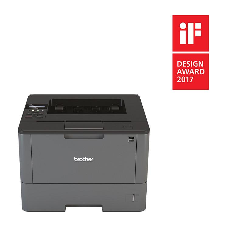 Printer Laser Brother HL-L5200DW, Monokrom, 1200 × 1200 dpi, 40 ppm, Duplex, USB, Ethernet, Wi-Fi - Zezë - 4