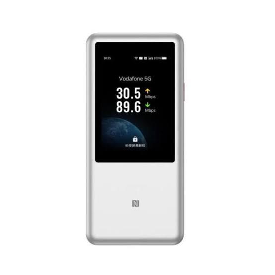 ZTE U60 Hotspot Mobil 5G, Wi-Fi 7 deri 3600Mbps, Dual-Band 2.4GHz + 5GHz, deri 64 Pajisje, Bateri 10000mAh, 3.5" Touchscreen, USB Type-C – Bardhë