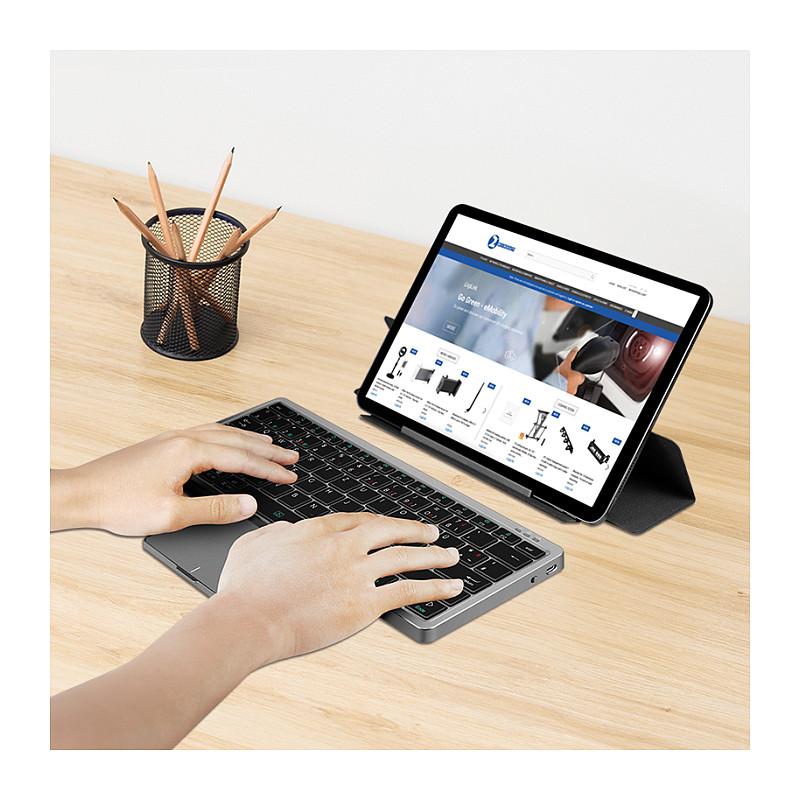 Tastierë Pa kabllo LogiLink ID0214 / Bluetooth / Touchpad Multi-Touch / 3 Pajisje / USB-C - Hiri - 8