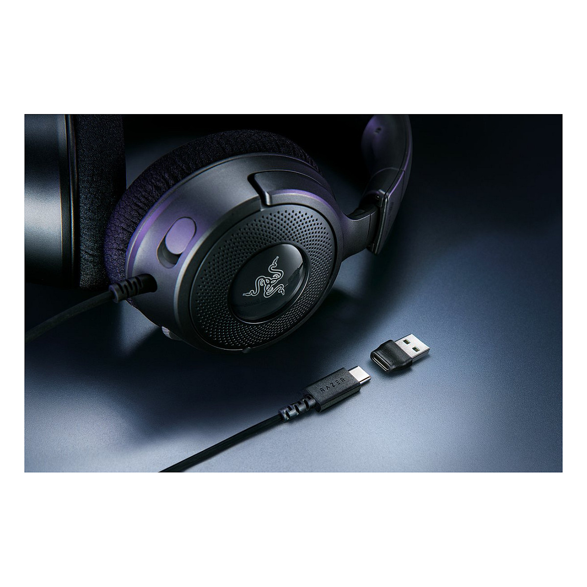 Kufje Gaming Razer Kraken V4 X / Wired / USB Type-C / 40mm / 7.1 Surround / Mikrofon - Zezë - 7