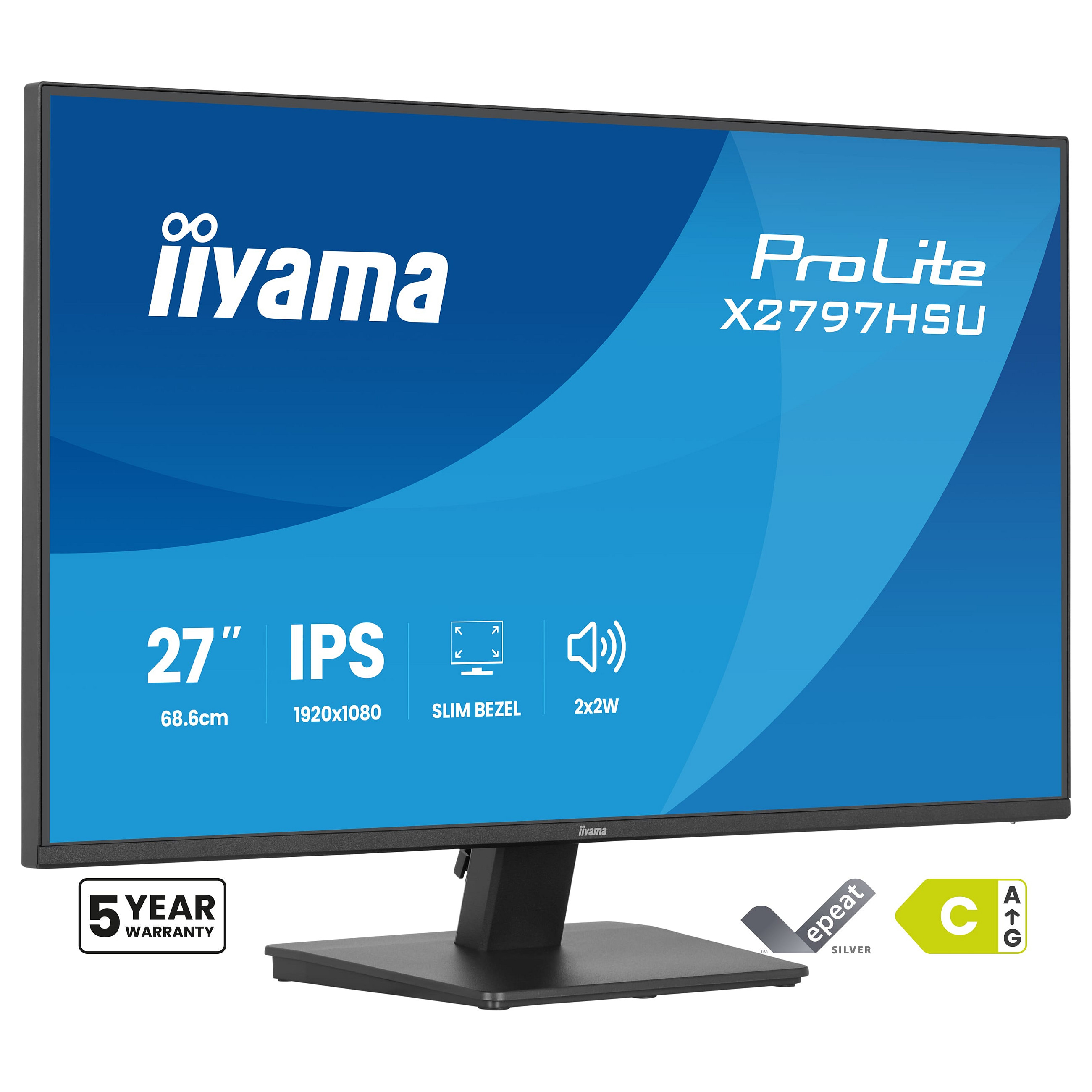 Monitor iiyama ProLite X2797HSU-B1 / 27"/ Full HD IPS / LED / 120 Hz / 4 ms / HDMI+USB+DP - Zezë - 1