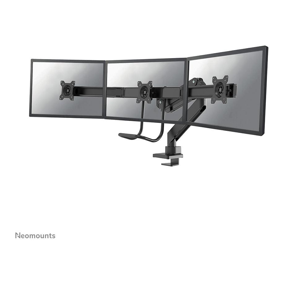 Mbajtëse për Monitor Neomounts NM-D775DX3BLACK , 3 Monitorë , 17–27" , deri 6kg për monitor , VESA 75x75 & 100x100 - Zezë
