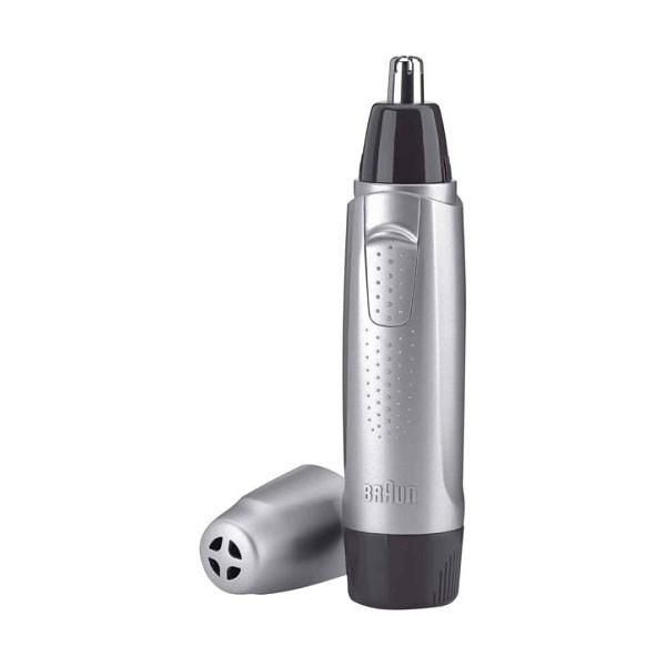 Makinë e rrojës Braun Exact Series EN 10 / Precision Trimmer / Rotary System / Stainless Steel / 60min – Zezë/Argjend - 1