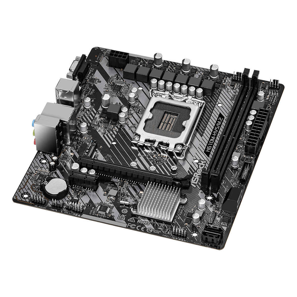 Pllakë Amë ASRock H610M-HVS / M.2 R2.0 / LGA 1700 / DDR4 / HDMI+VGA - 3