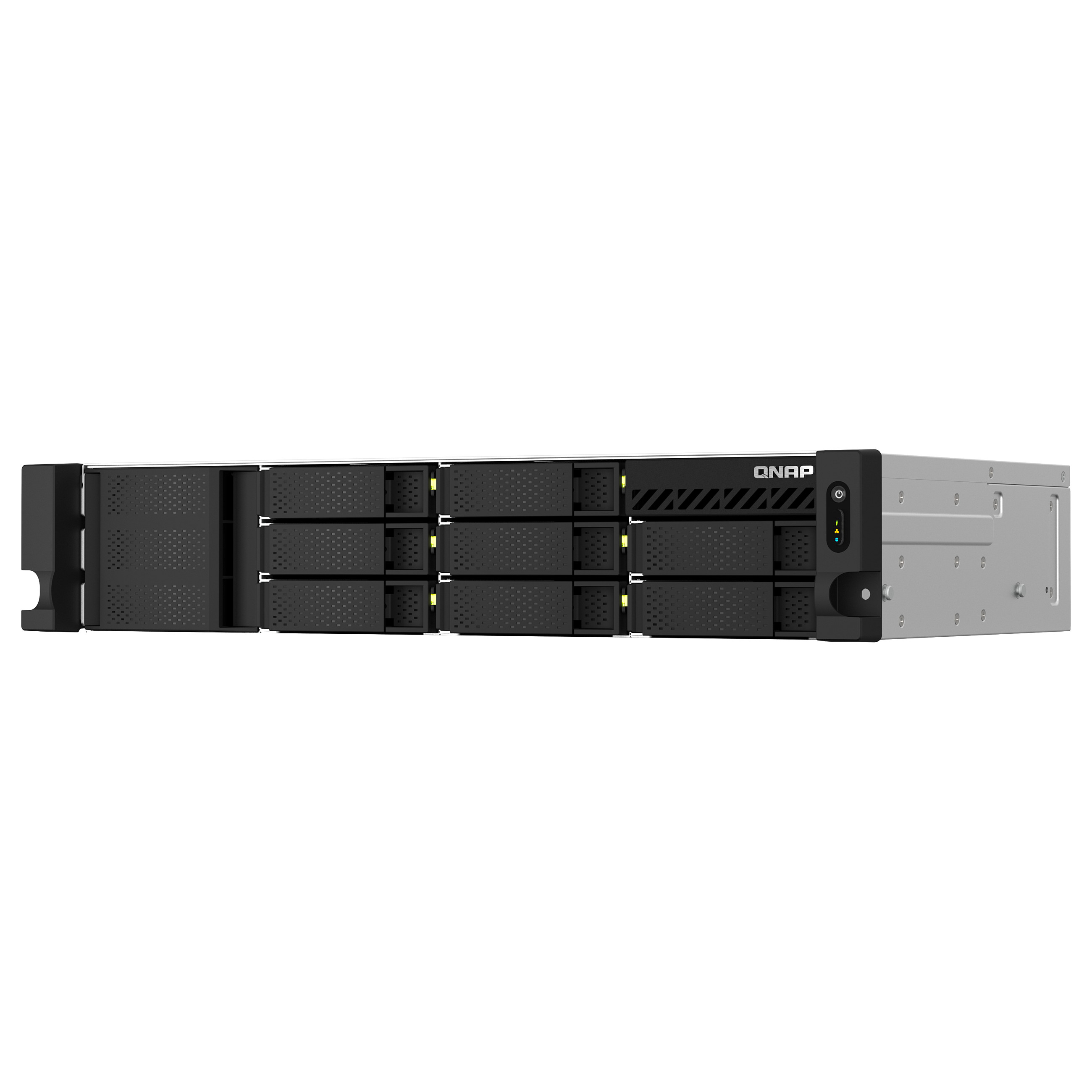 NAS QNAP TS‑873AeU‑4G 8‑Bay Rackmount / AMD Ryzen V1000 V1500B (4 cores / 8 threads, 2.2GHz) /4GB DDR4 / 8xSATA 6Gbps - 5