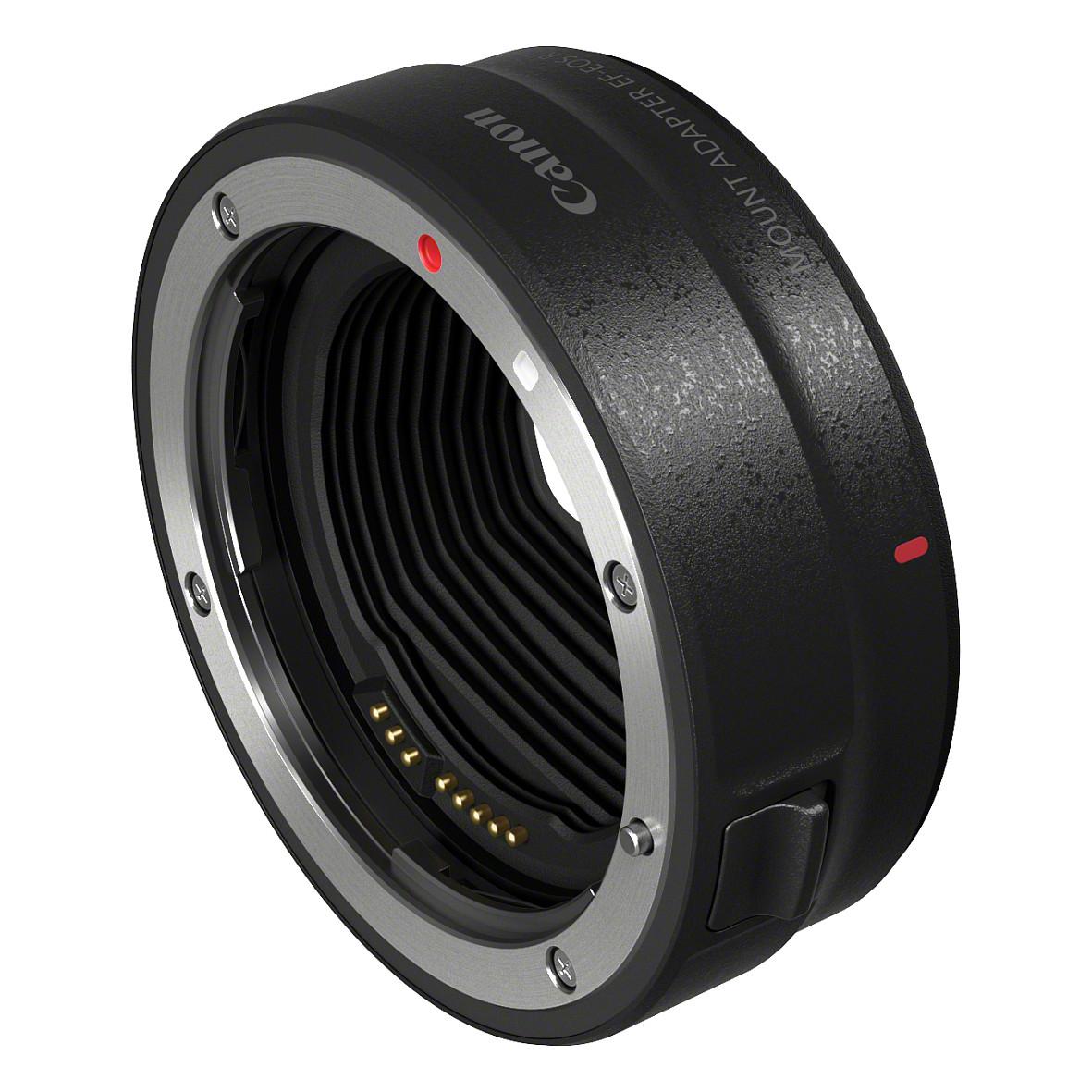 Adapter për objektiv Canon Mount Adapter EF-EOS R / EF / EF-S / RF / Autofocus / Image Stabilization - Zezë - 1
