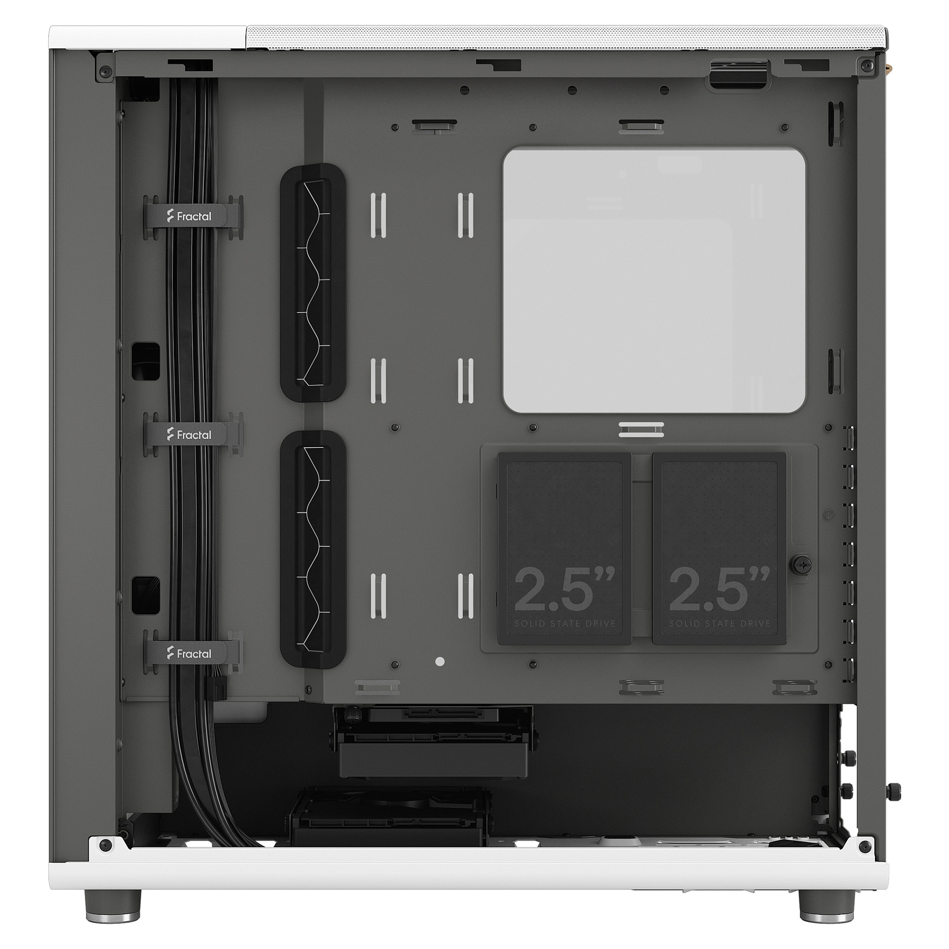 Kasë PC Fractal Design North / Midi Tower / ATX / 2x 140mm Fan - Bardhë - 9