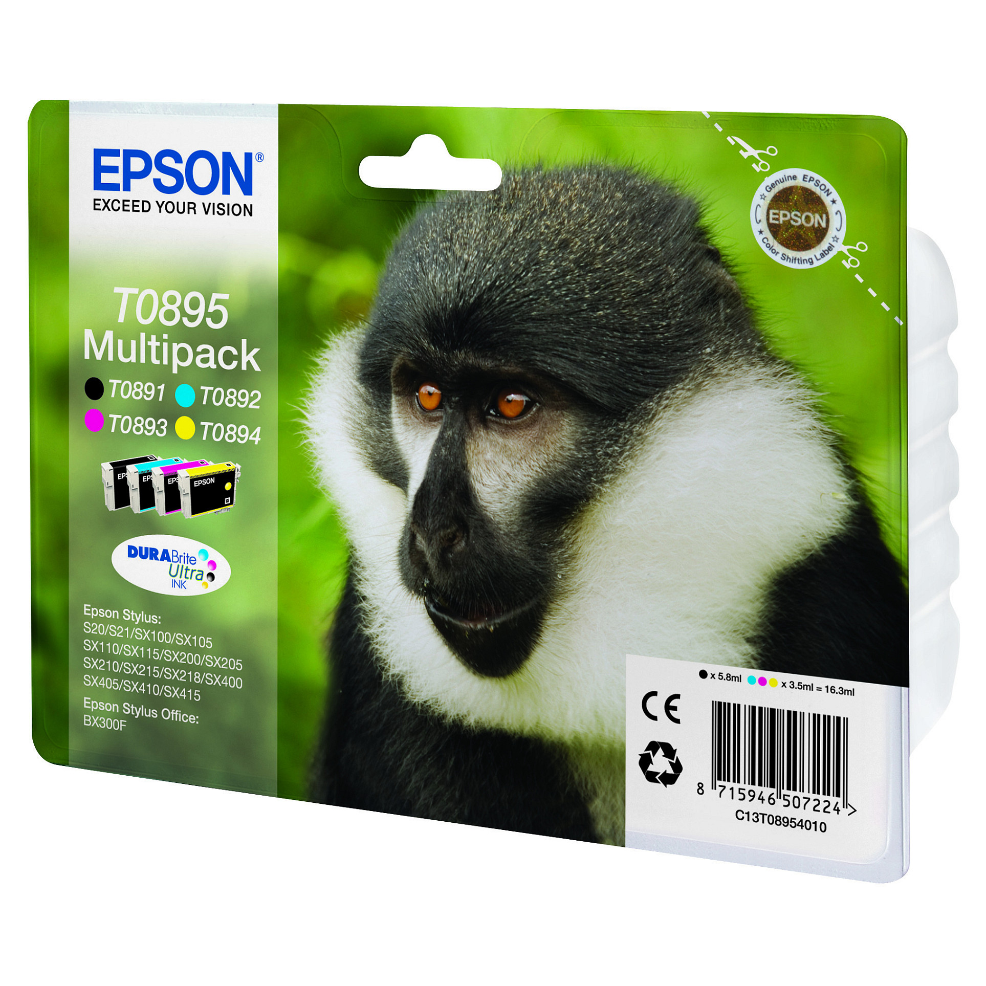 INK / Epson / T0895 / 4er Multipack – Blu-Rozë-Verdhë-Zezë - 2