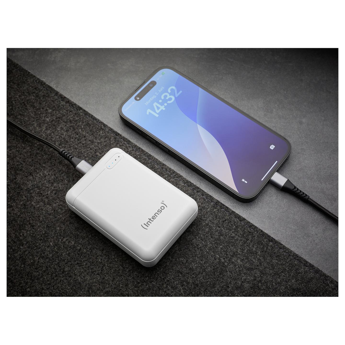 Powerbank Intenso XS10000, 10000 mAh, LiPo, USB-A, USB-C - Bardhë - 12