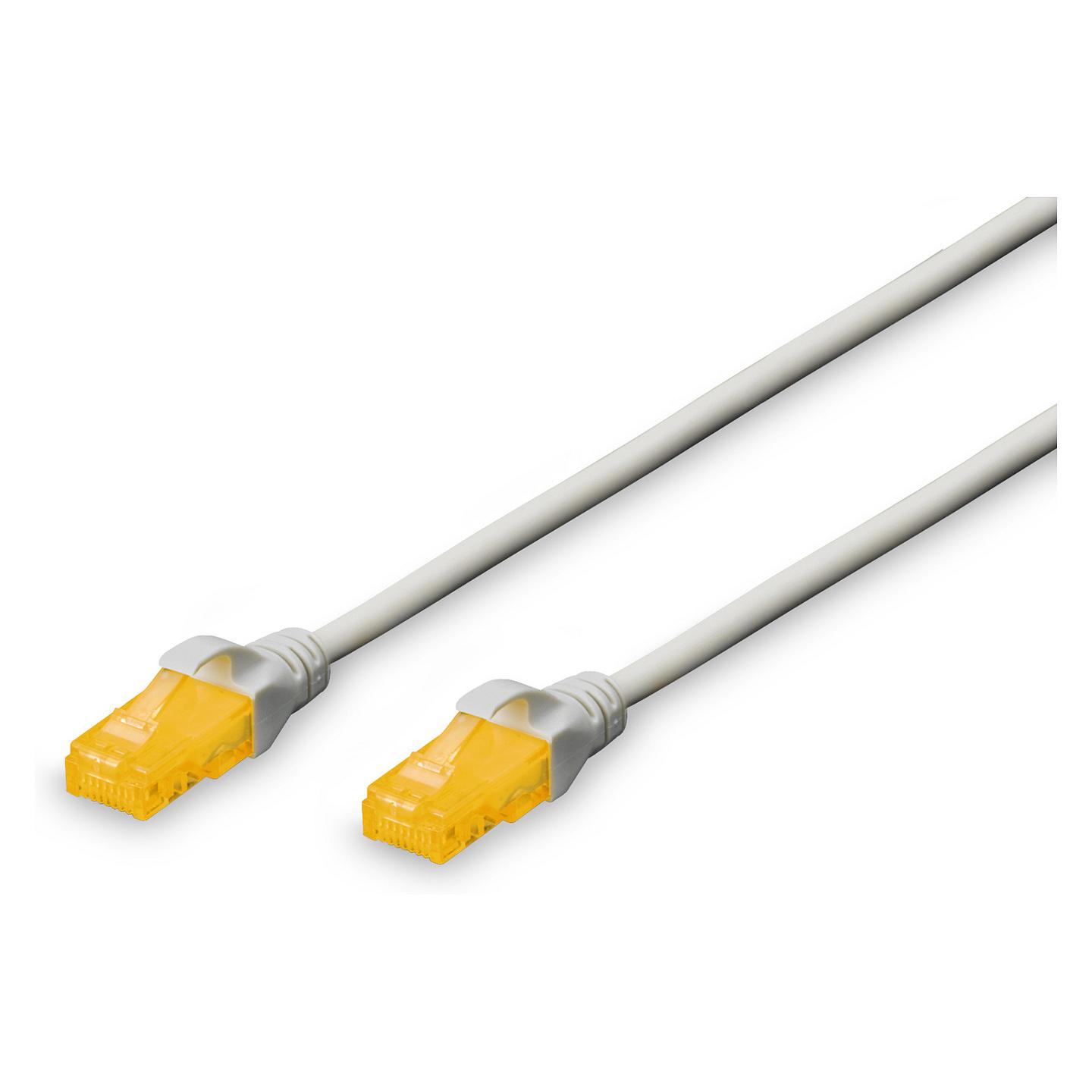 Kabllo për Rrjet DIGITUS DK-1512-005/WH / RJ45 - RJ45 / Cat.5e / U/UTP / AWG 26/7 / 100 MHz / 0.5 m - Bardhë - 1