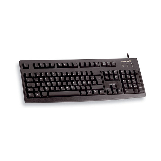Tastierë me kabllo Cherry G83-6104LUNEU-2 / USB / QWERTY US - Zezë - 1