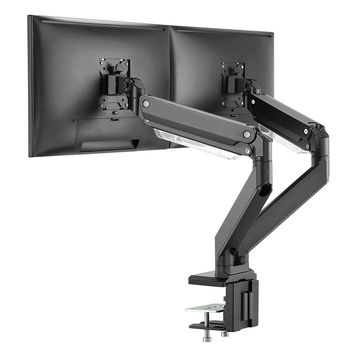 Mbajtëse për Monitor DIGITUS / 15″–35″ / deri në 30 kg / për 2 Monitorë / Lartësi të Rregullueshme / e Rrotullueshme / e Pjerrët - Zezë - 8
