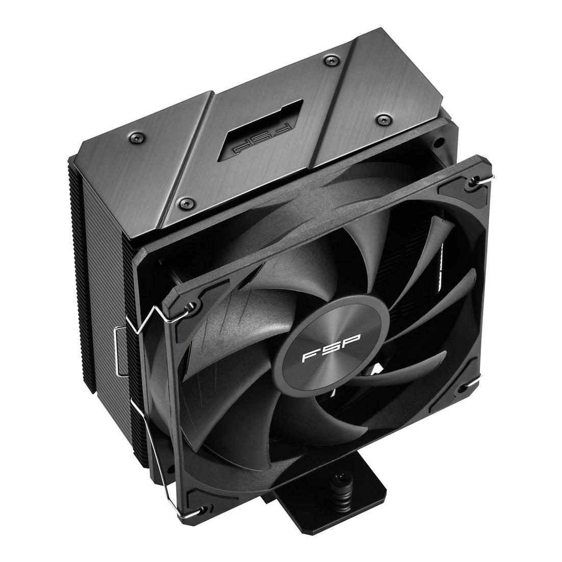 Ftohës për Procesor FSP NP5-B / Air Cooler / 120mm / 800-1600 RPM / 4x Heat Pipe / 200W - Zezë - 4