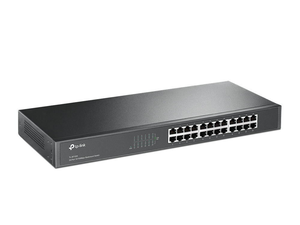 Switch TP-Link TL-SF1024 / 24-Port Fast Ethernet / 10/100Mbps / Unmanaged / Rack - Gri - 2