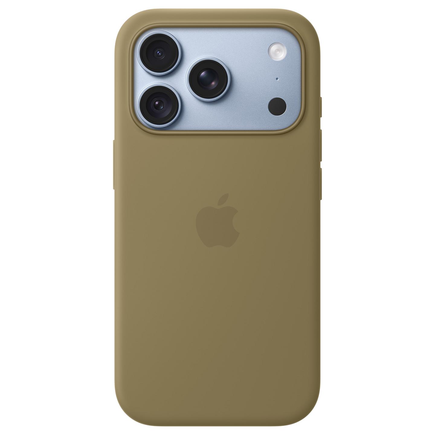 Case për Telefon Apple Silikon, MagSafe, iPhone 18 Pro - Olive - 3