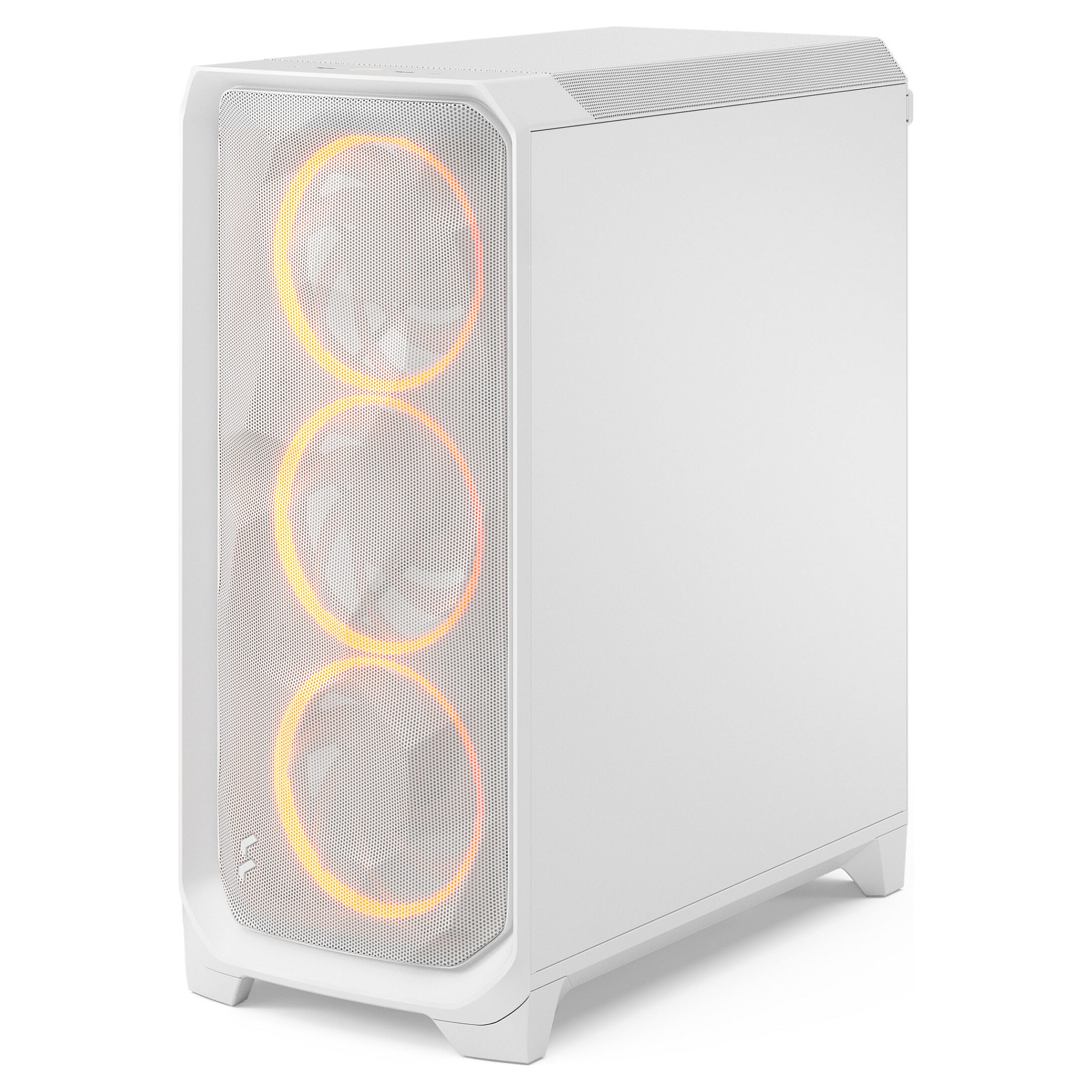 Kasë Midi Fractal Design Meshify 3 RGB TG Light Tint – Bardhë - 4