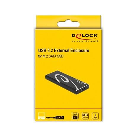 Këllëf për SSD DeLOCK 42007 / M.2 SATA / USB 3.2 Gen 2 / 6Gbps / 2230-2280 – Zezë - 5