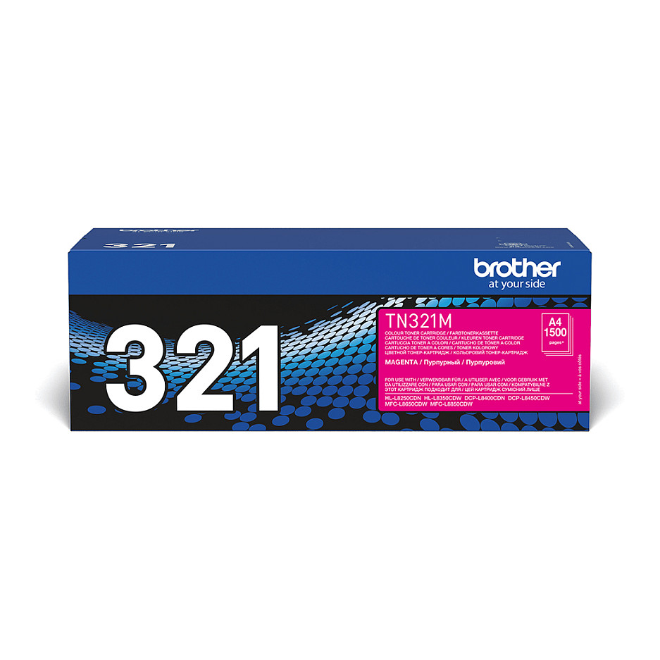 Toner Brother TN-321M Cartridge Original /Up to 1,500 Pages (ISO/IEC 19798 Compliant) - Rozë - 1