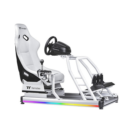 Karrige Gaming Thermaltake GR500 Snow Racing Simulator Cockpit - Bardhë - 1