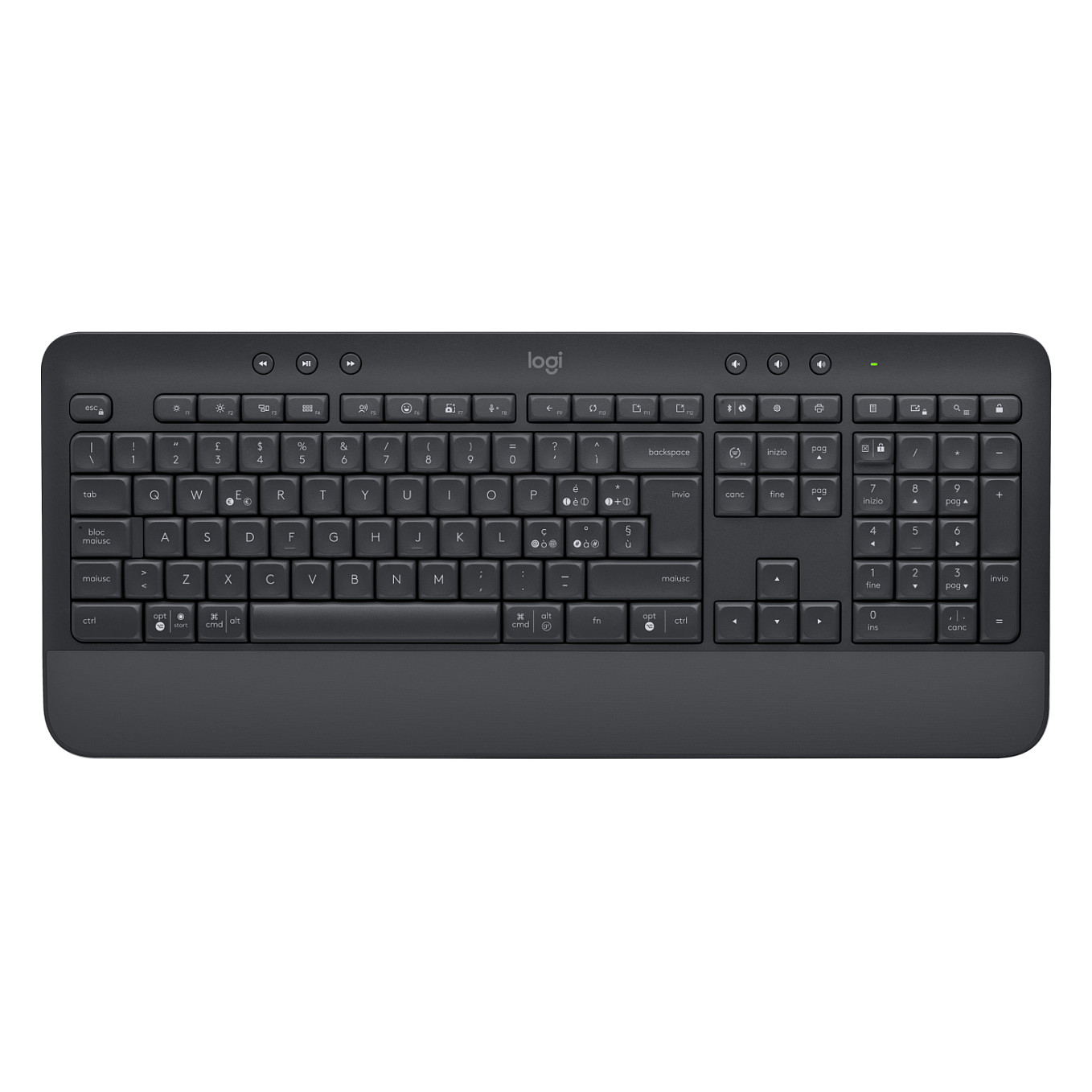 Set tastierë dhe maus pa kabllo Logitech Signature MK650 / Full Size / Dual Mode / QWERTY Italian / 5 butona / 4000 DPI - Grafit 