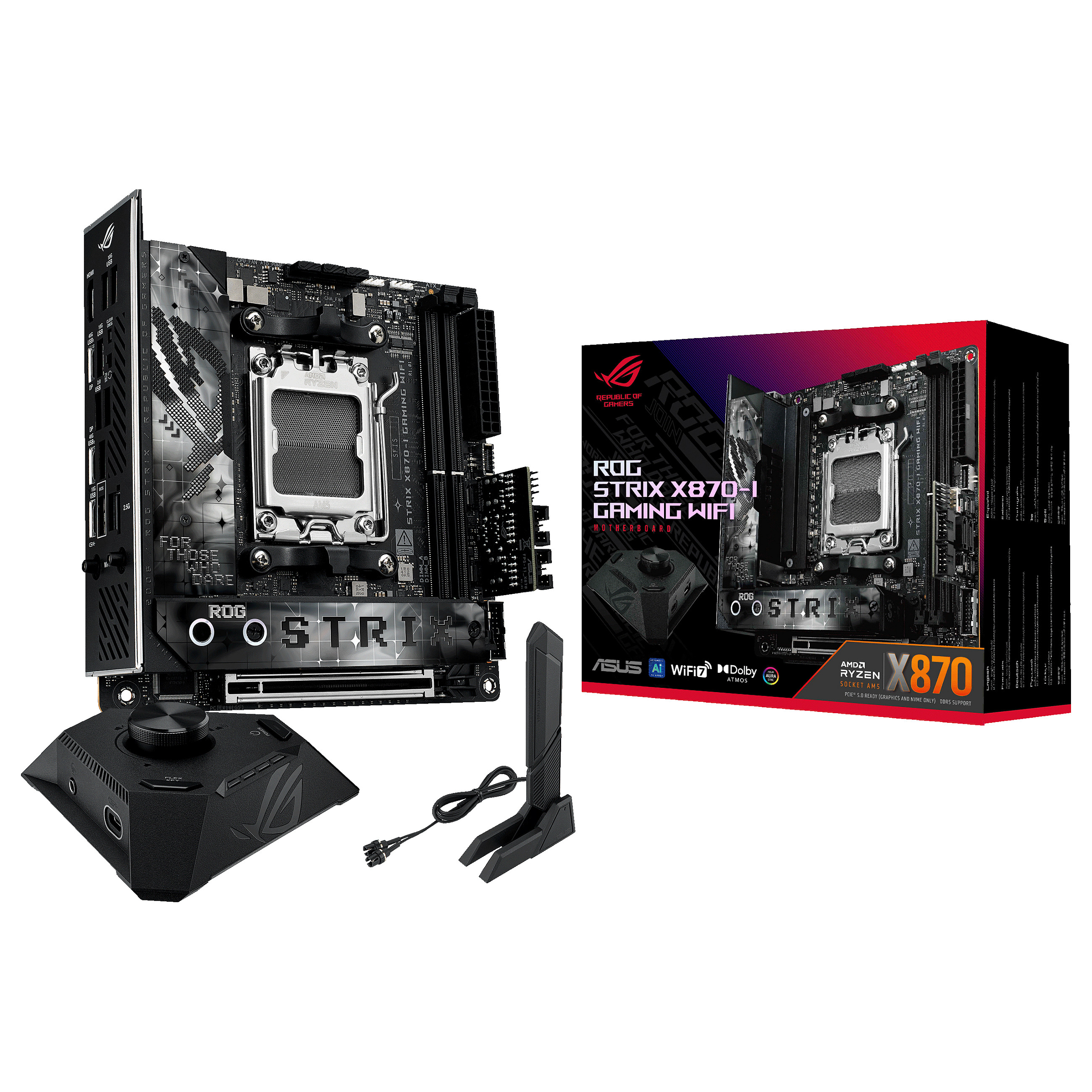 Pllakë Amë ASUS ROG STRIX X870-I Gaming WIFI AM5 ITX - 1