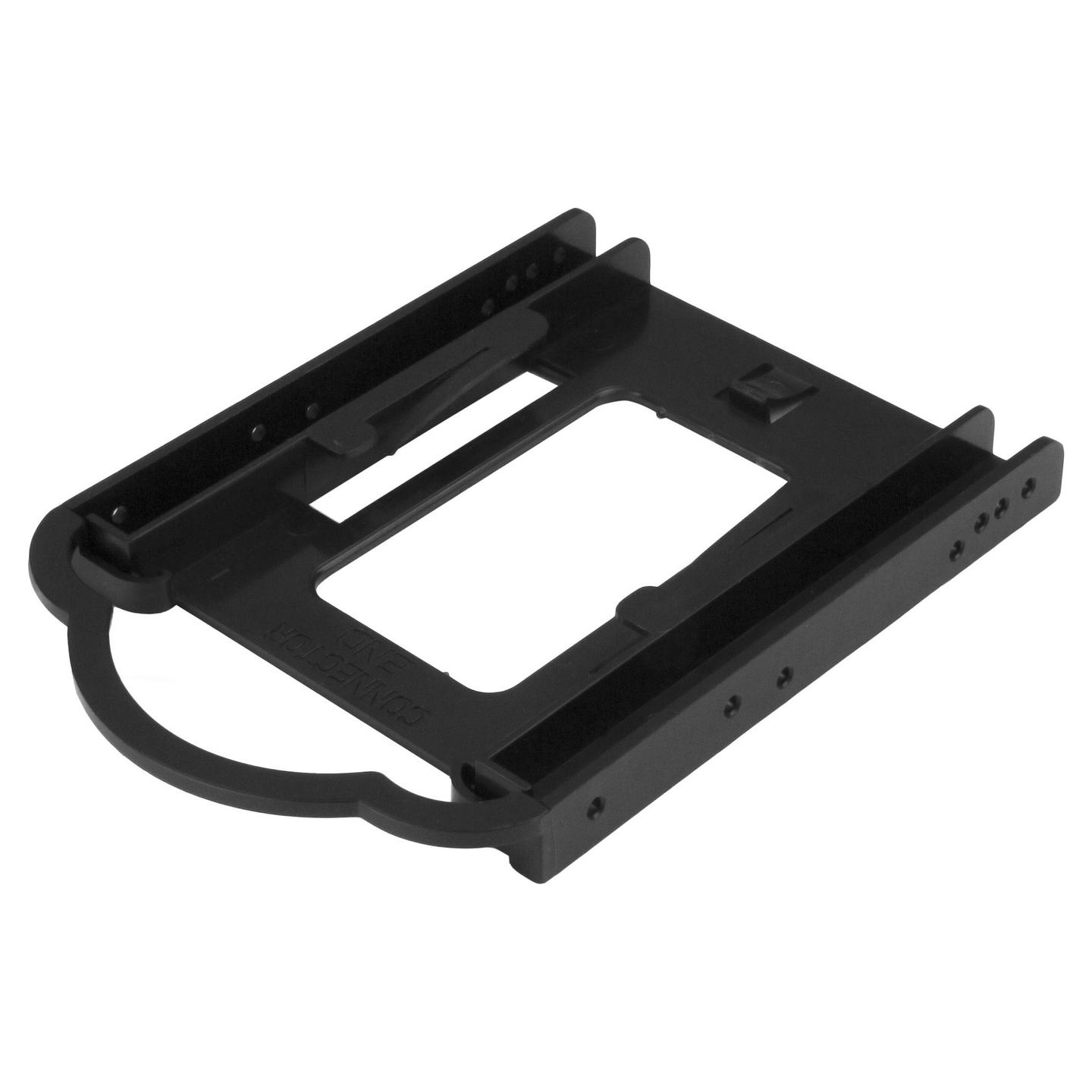 Mbajtëse për SSD/HDD 2.5" në Bay 3.5" StarTech.com BRACKET125PT, Montim pa Vegla, Plastike – Zezë