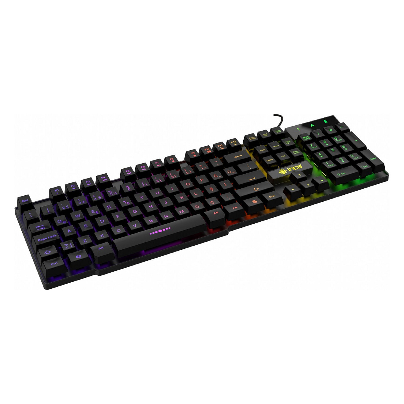 Tastierë Gaming Incase IKG-446 RGB Wired / QWERTZ - Zezë - 4