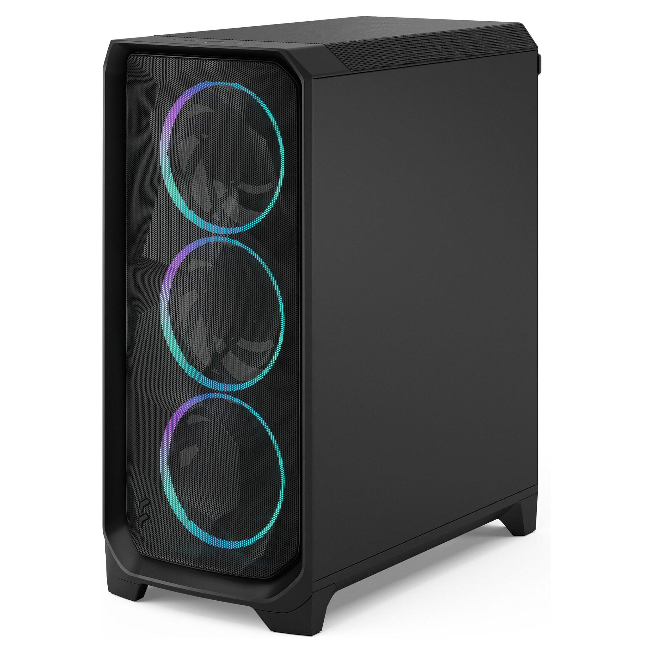 Kasë PC Fractal Design Meshify 3 Black RGB TG Light Tint / EATX / ATX / 3x 140mm RGB Fan / Tempered Glass - Zezë - 4