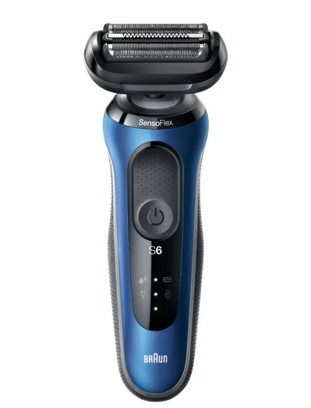 Makinë e Rrojës Braun Series 6 61-B4500cs, SensoFlex, 3 Tehe, Wet & Dry, 50 Min - Blu, Zezë