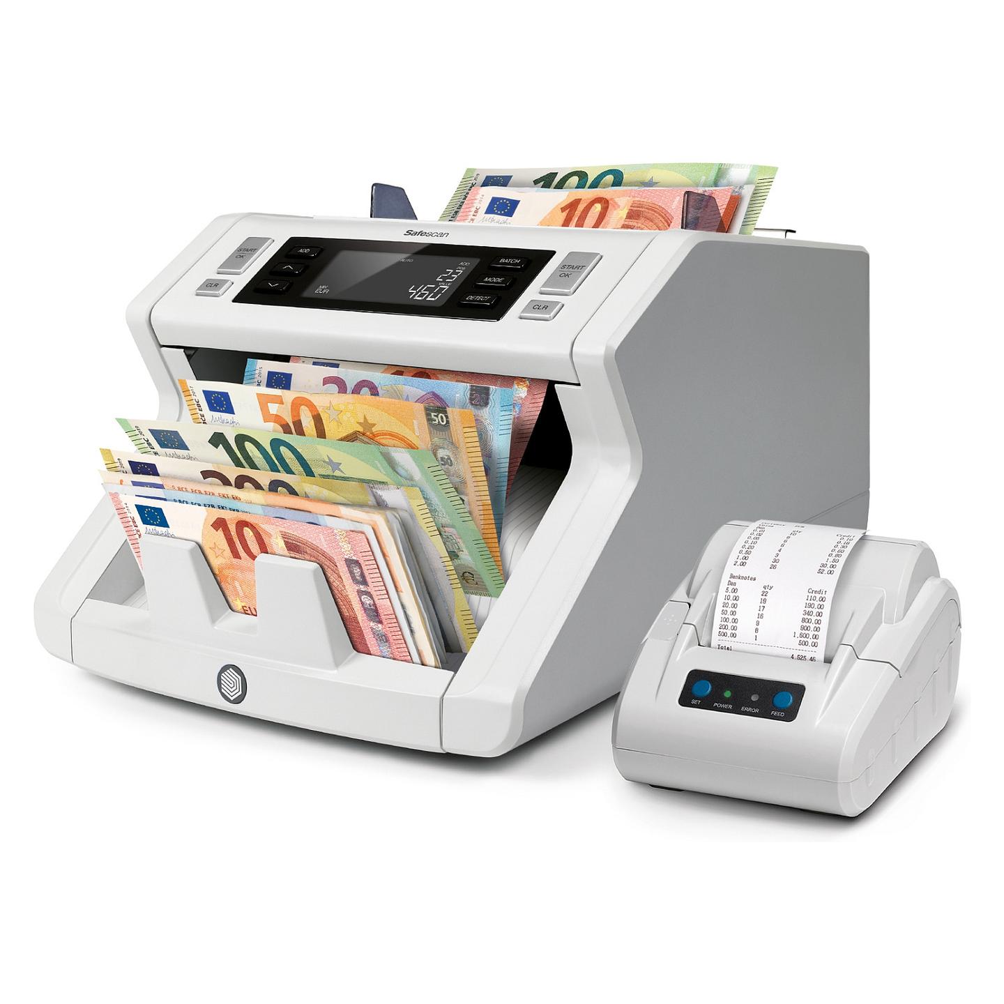 Numërues dhe Verifikues i Kartëmonedhave Safescan 2265 G2, 1200 Kartëmonedha/Minutë, Kontroll UV dhe Magnetik – Gri - 5