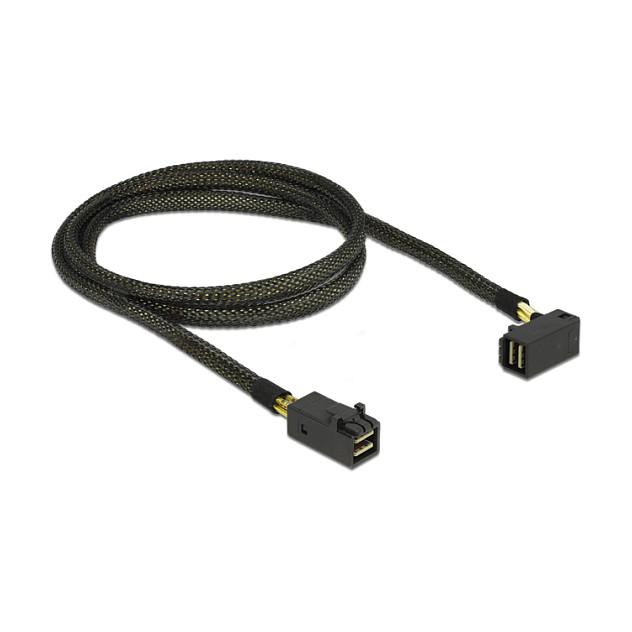 Kabllo SAS DeLOCK 83643, Mini SAS HD SFF-8643 në Mini SAS HD SFF-8643, 1 m - Zezë - 2