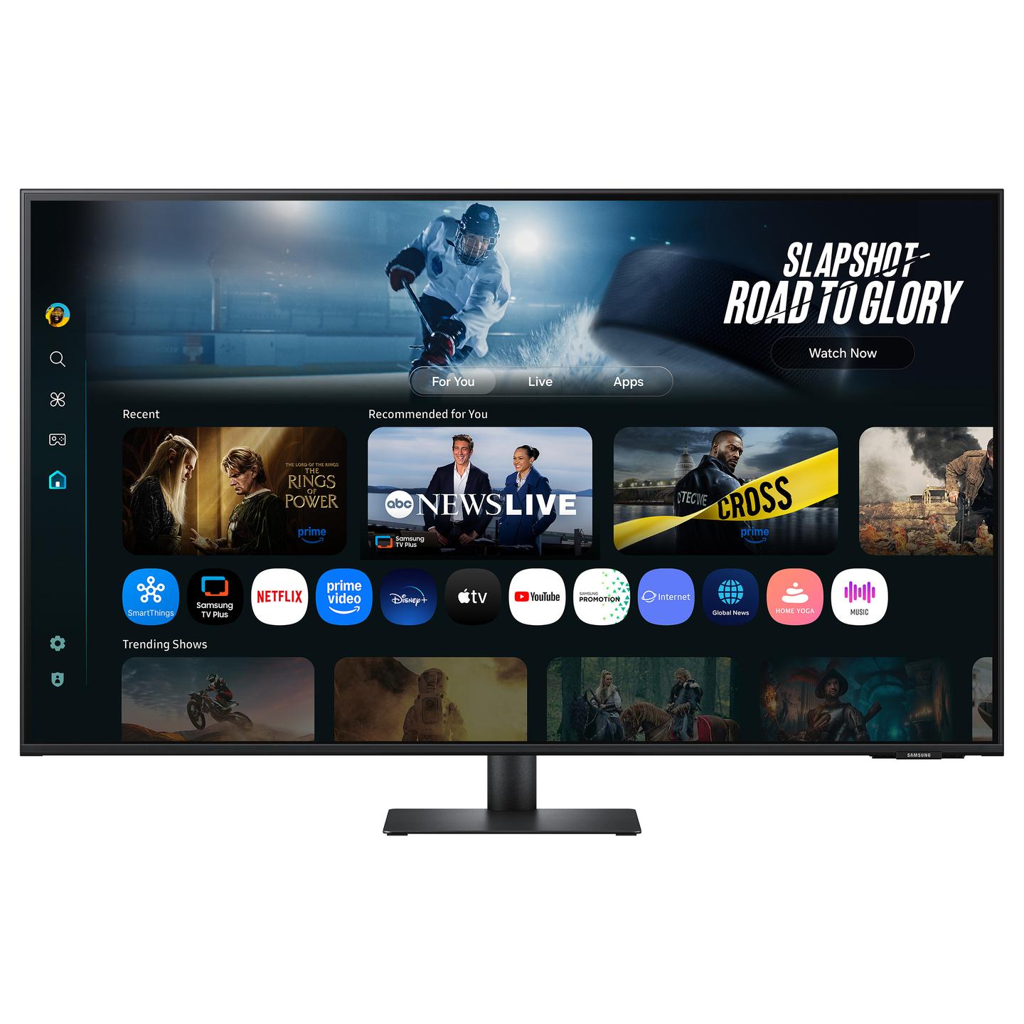 Monitor Samsung M7 M70F, 43", 4K UHD VA, 60Hz, 4ms GTG, 2× HDMI+USB-C+2× USB-A - Zezë - 3