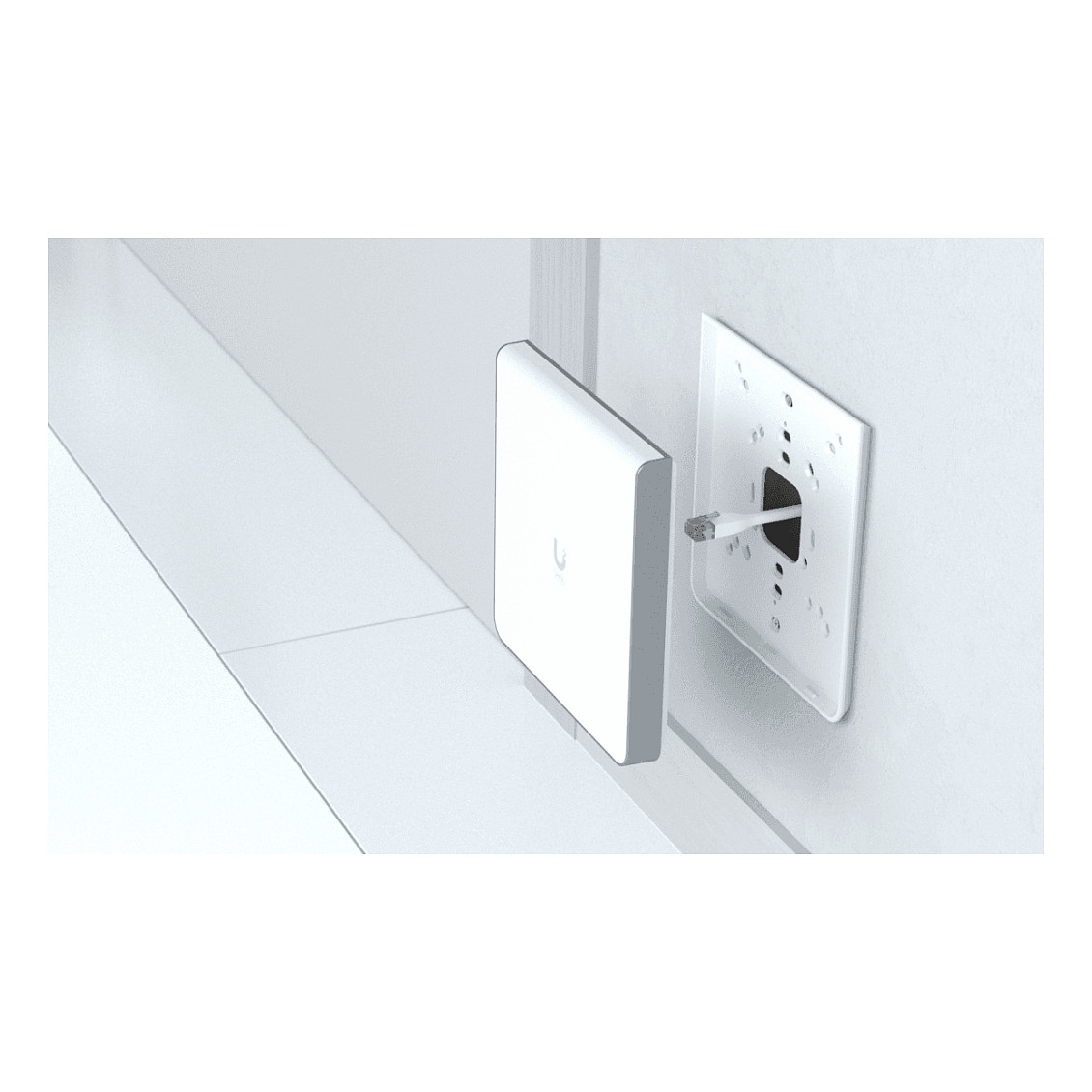 Ubiquiti UniFi U6-Enterprise-IW WiFi 6E In-Wall Access Point (AXE5400+, 2.5GbE, 4x LAN Ports, PoE+, Enterprise) - 3