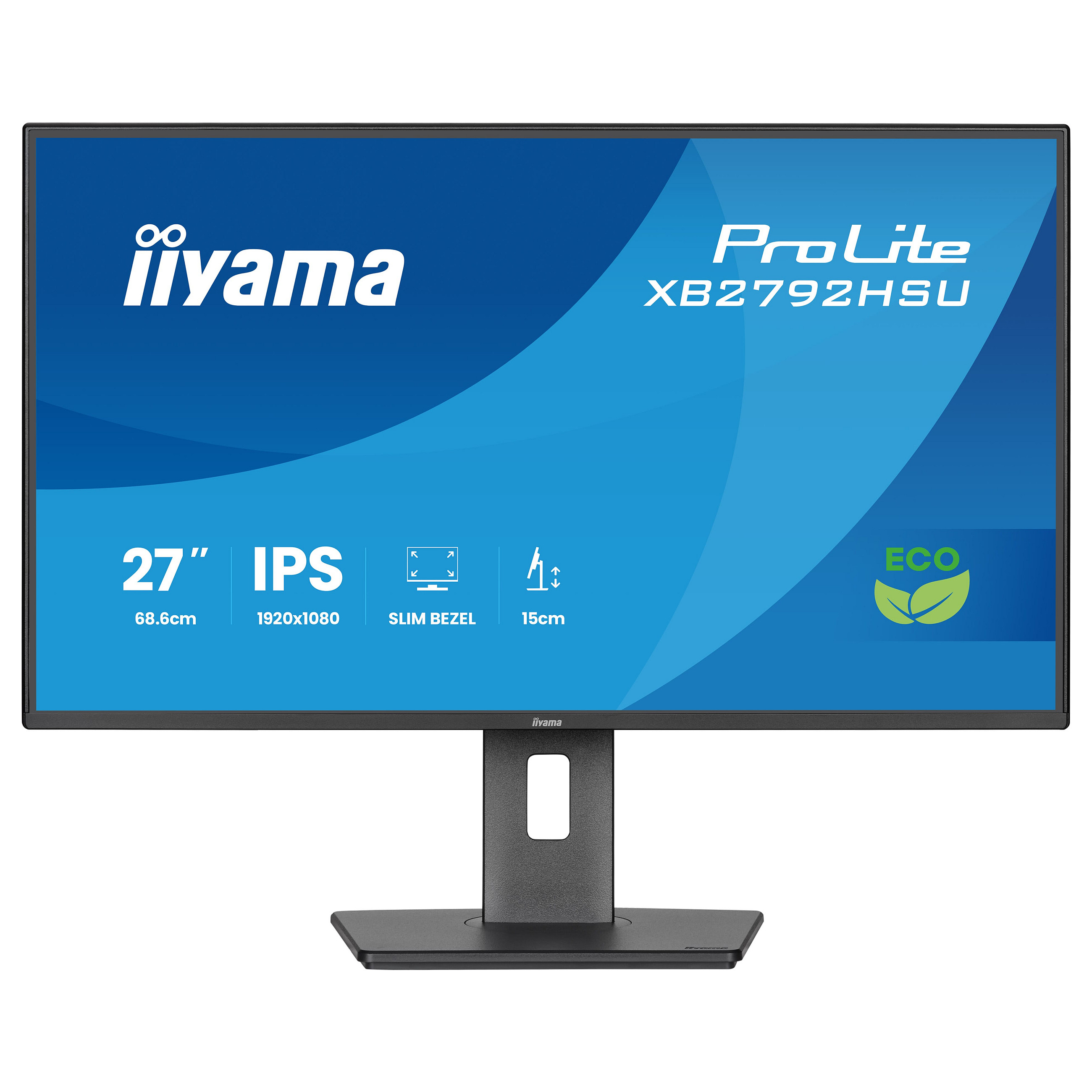 Monitor iiyama ProLite XB2792HSU-B1 / 27" / Full HD IPS LED / 120 Hz / 3ms / USB + HDMI + DP - Zezë - 2