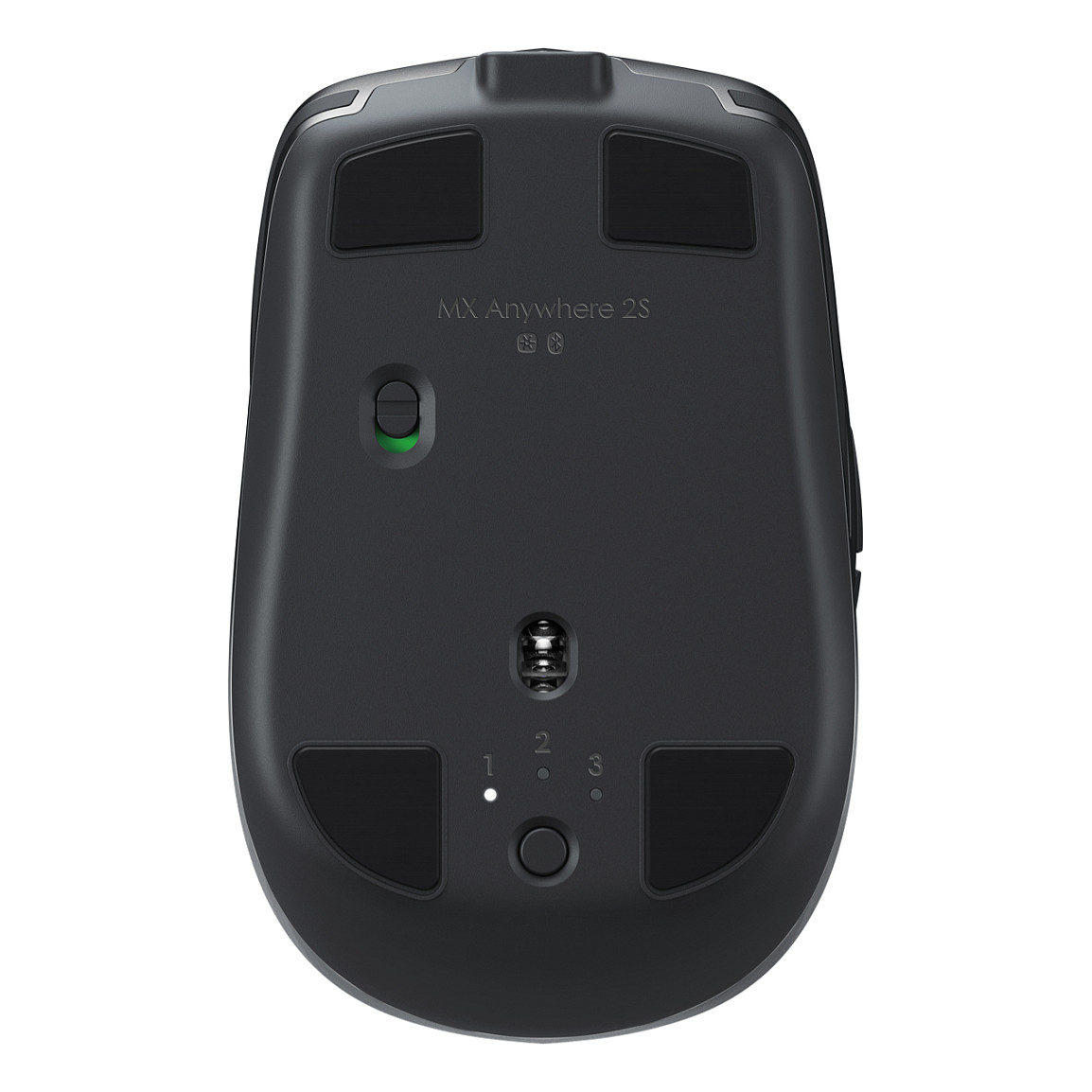 Maus Logitech MX Anywhere 2S Mouse laser 7 buttons wireless 2.4 GHz Bluetooth 4.0 LE USB Unifying receiver graphite - 5