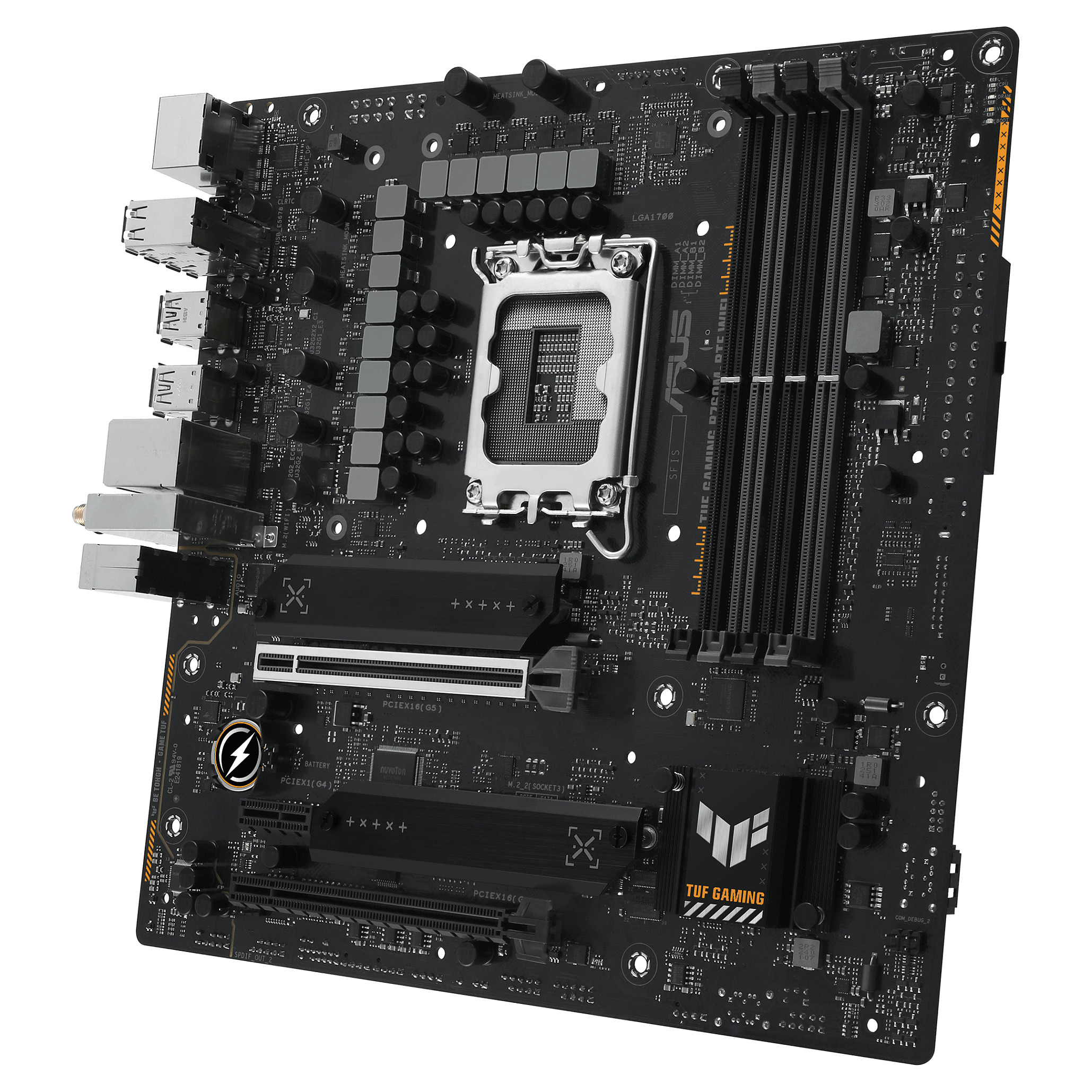 Pllakë Amë ASUS Intel TUF GAMING B760M-BTF WIFI DDR5 mATX - 12