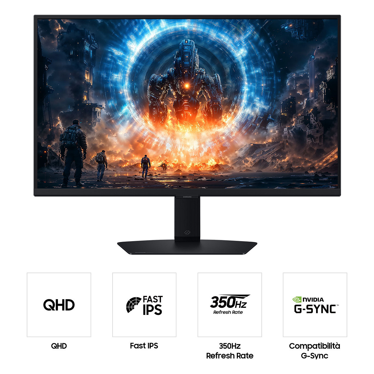 Monitor Gaming Samsung S27FG602EU G60F / 27" / Quad HD IPS LCD / 350 Hz / 1ms / HDMI + DP - Zezë - 4