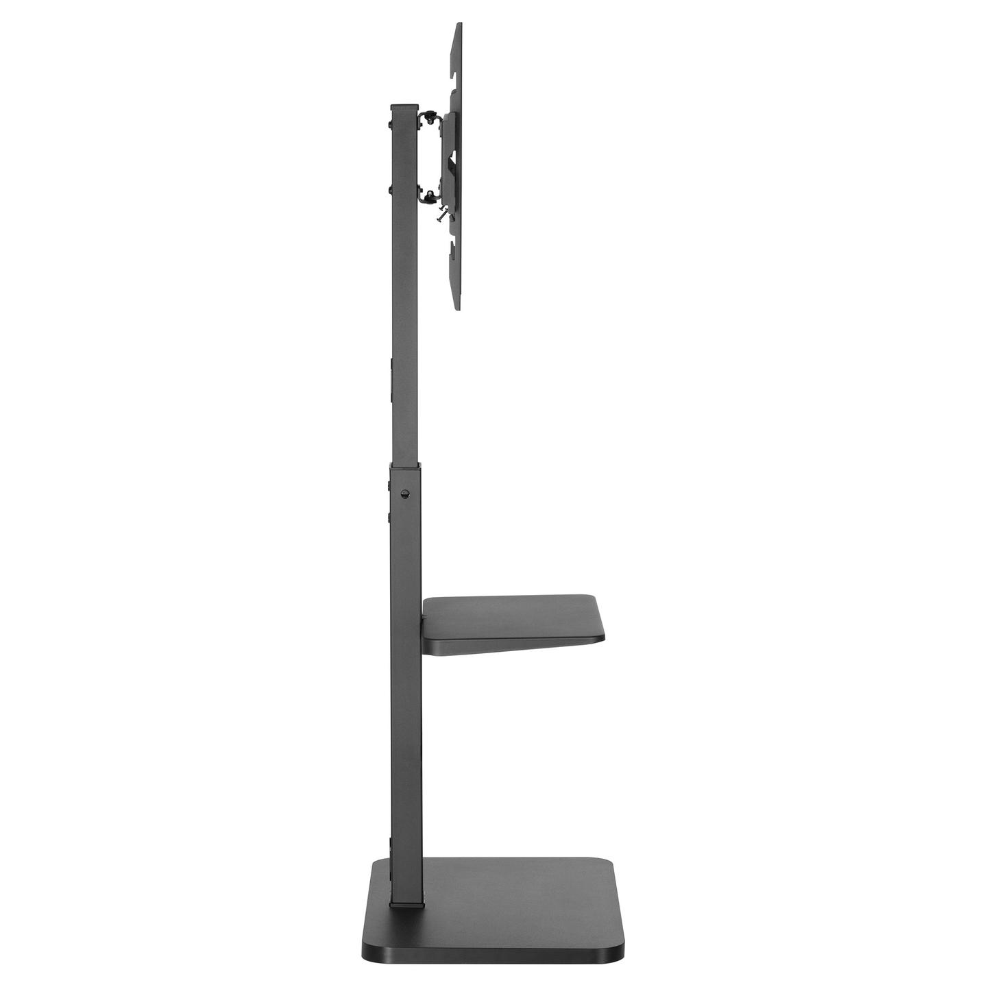 Mbajtëse për TV Equip 650613 , 37–75" , deri 40kg , për dysheme , lartësi e rregullueshme , e rrotullueshme ±35° , VESA 200x200–600x400 - Zezë - 4