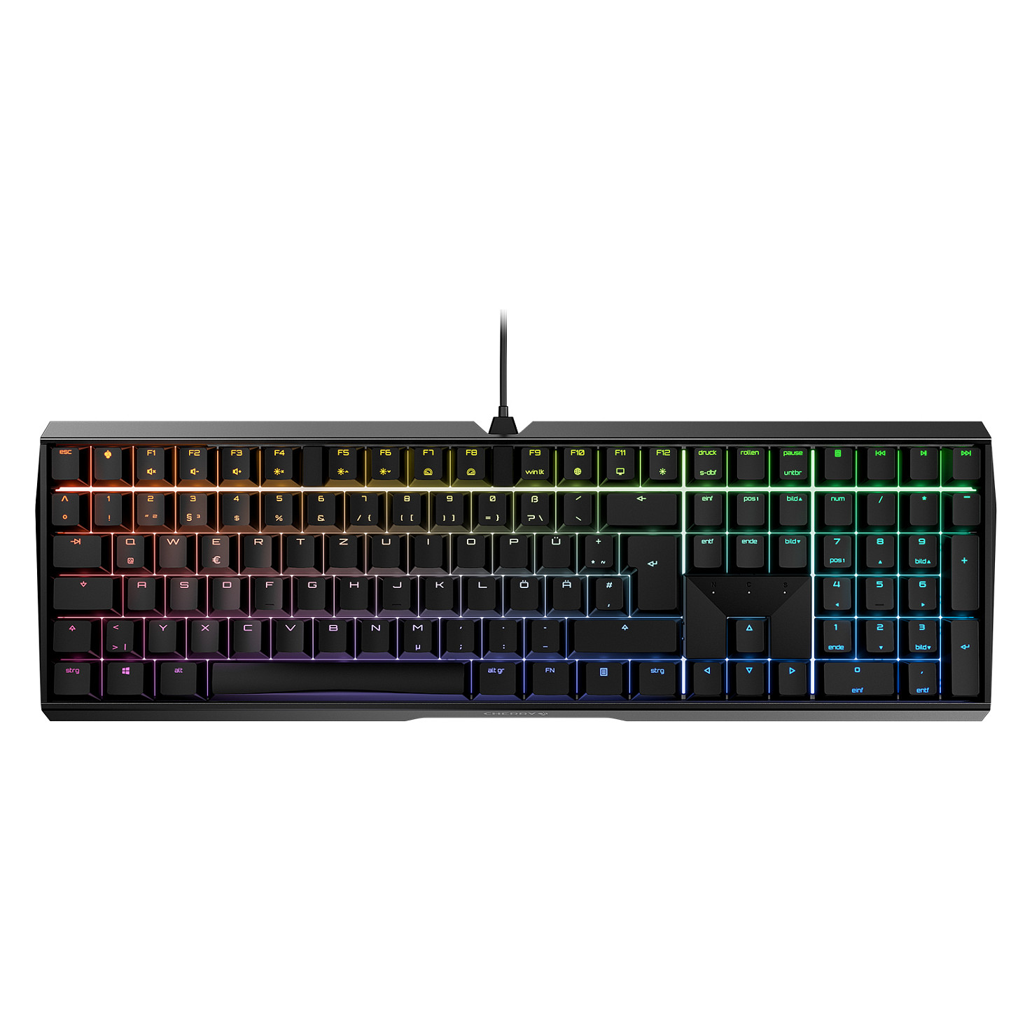 Tastierë Cherry MX BOARD 3.0 S / USB / Me kabllo / RGB-LED / e zezë - 1