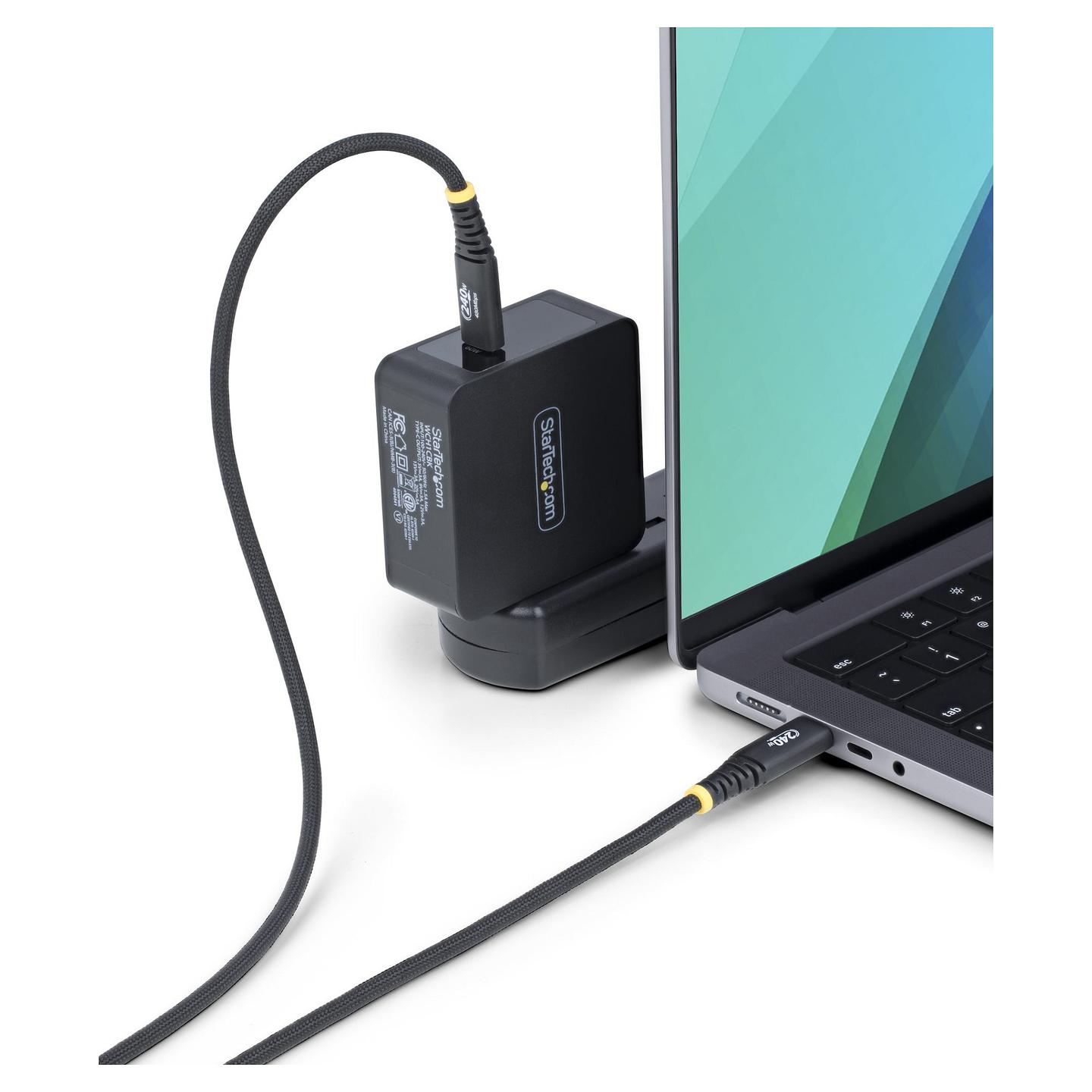 Kabllo StarTech.com S2CEPR2M-USB-CABLE, USB-C në USB-C, USB 2.0, 240 W, 2 m - Zezë - 5
