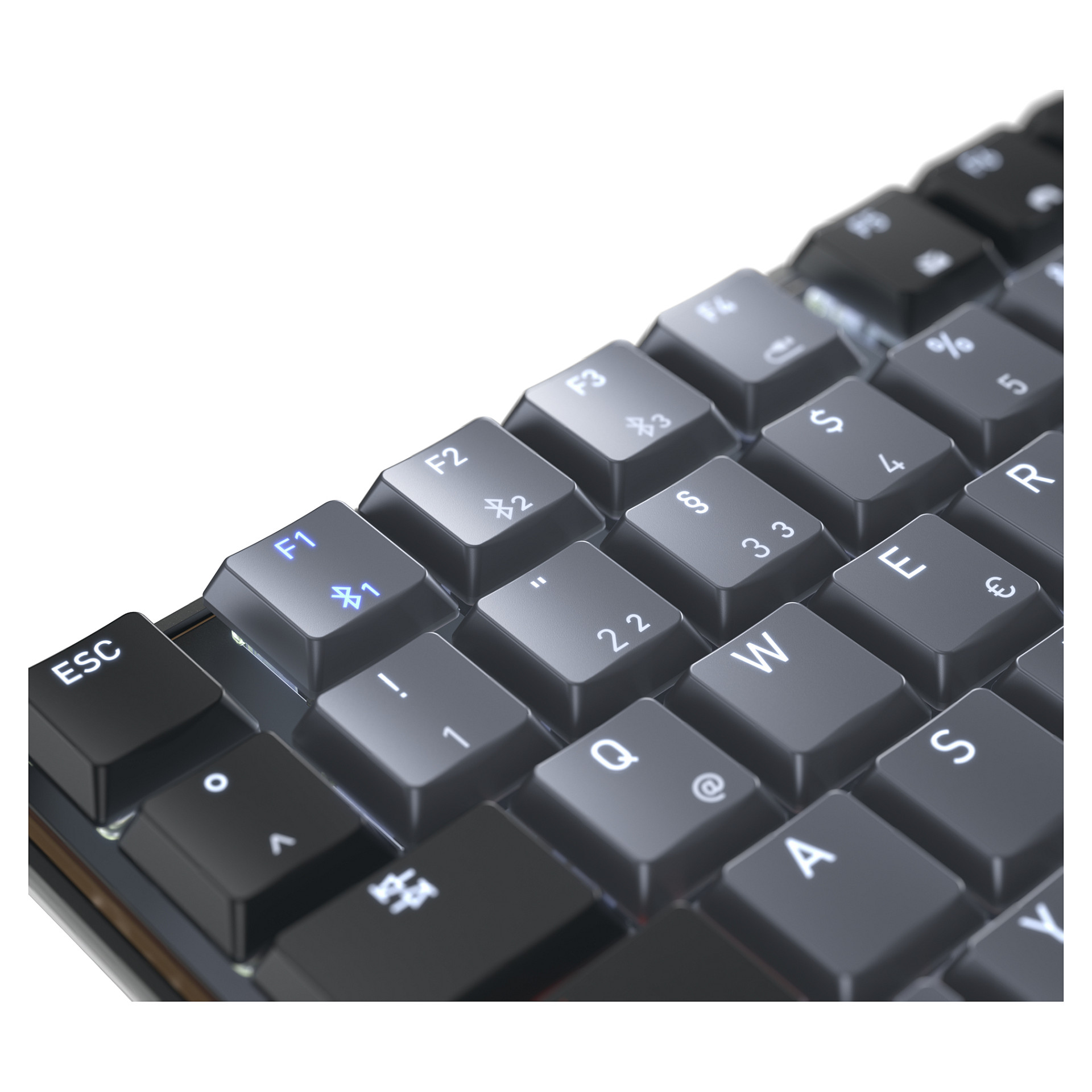 Tastierë me kabllo CHERRY KW 550 MX LP TKL / DE Layout – Zezë - 6