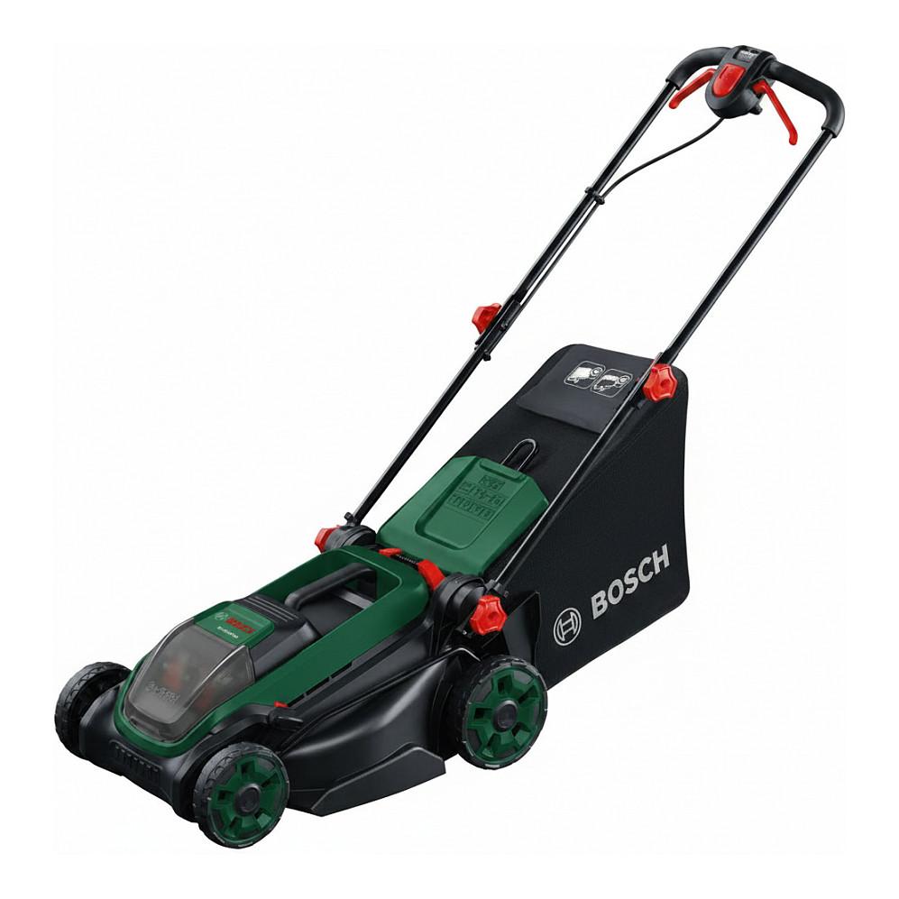 Kositëse Bari me Bateri Bosch Rotak 18V2-38, 2x18V, 38cm, 30–75mm, 40L, 2x4.0Ah - Gjelbër/Zezë