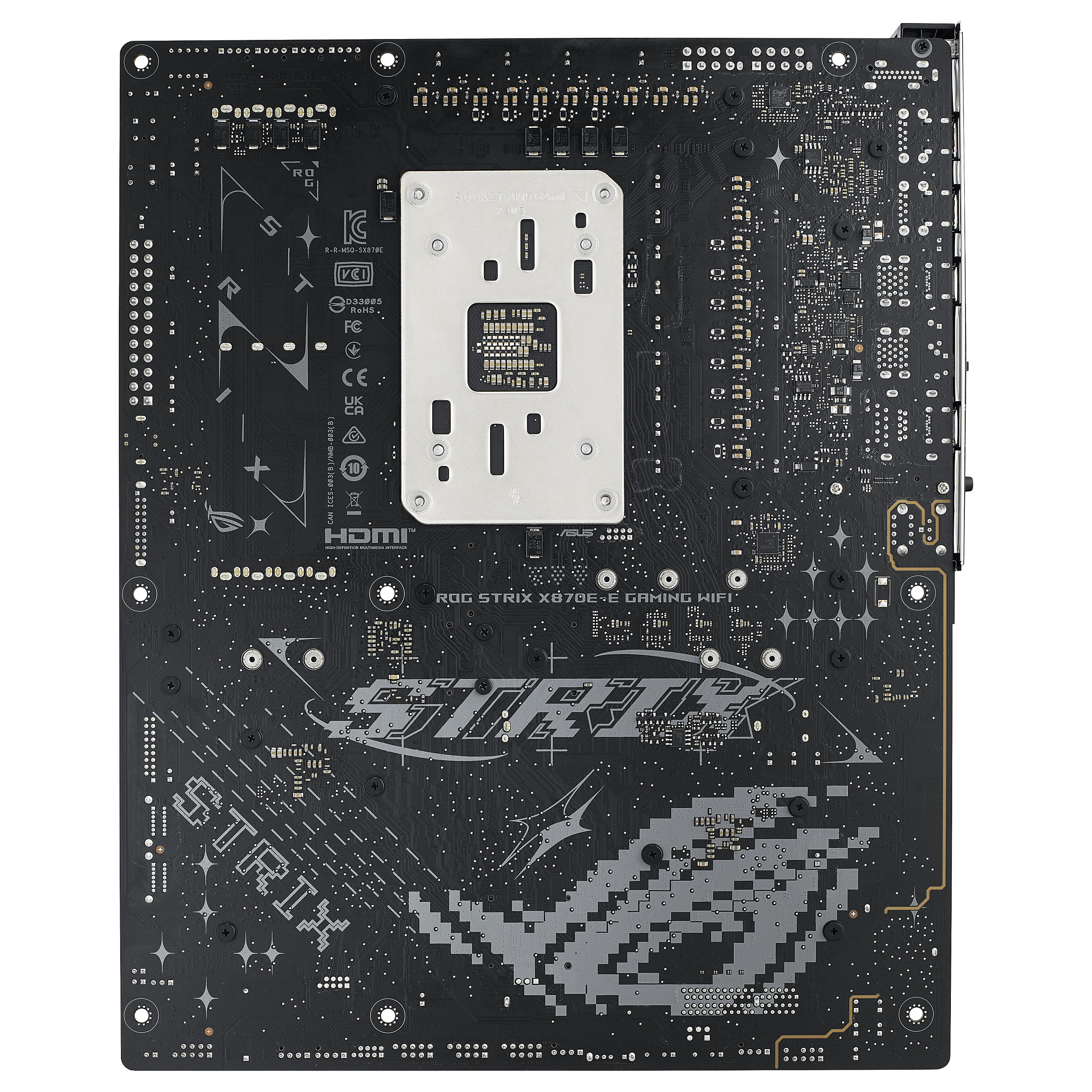 Pllakë Amë ASUS ROG STRIX X870E-E GAMING WIFI / AMD AM5 / X870E / DDR5 / ATX / Wi-Fi 7 / 5GbE LAN - 12