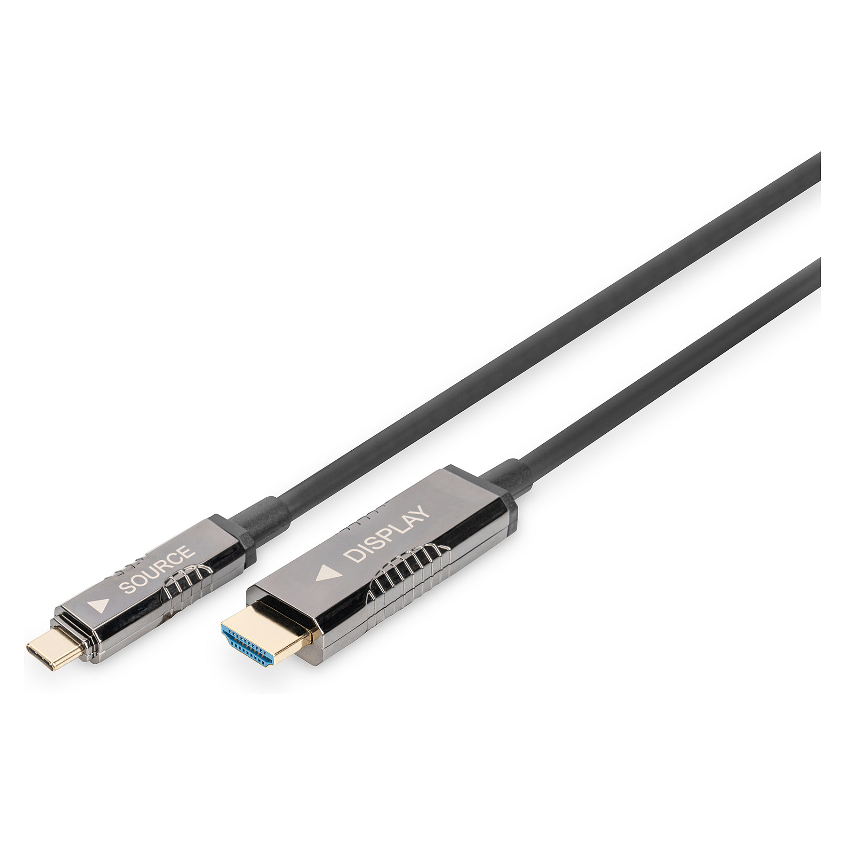 Kabllo USB-C DIGITUS AOC Adapter Cable USB Type-C to HDMI 4K 20m - 1