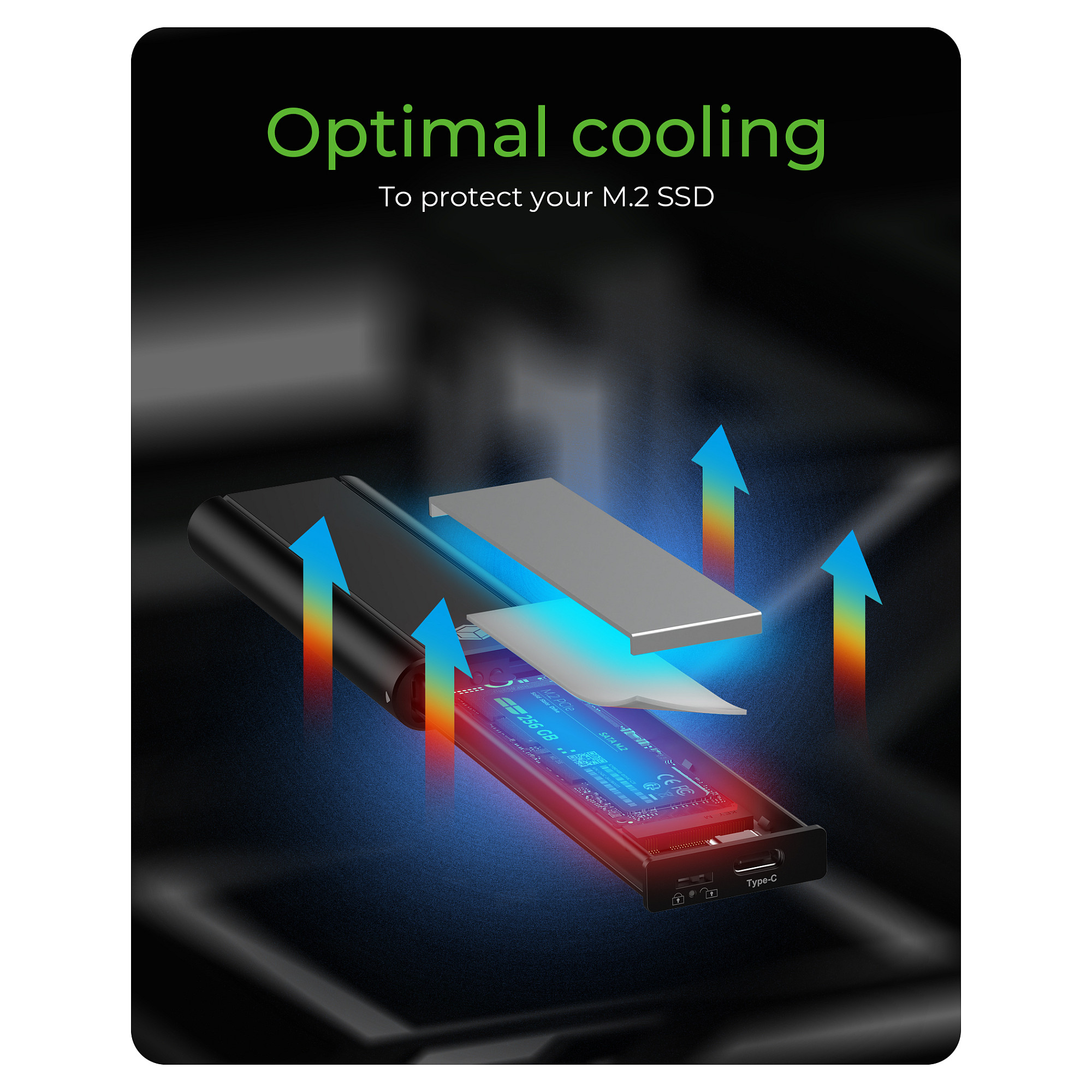 SSD të Jashtme ICY BOX IB-1807MT-C31 Kasë Externes USB-C 3.2 për M.2 NVMe SSD me mbrojtje shkrimi - 8